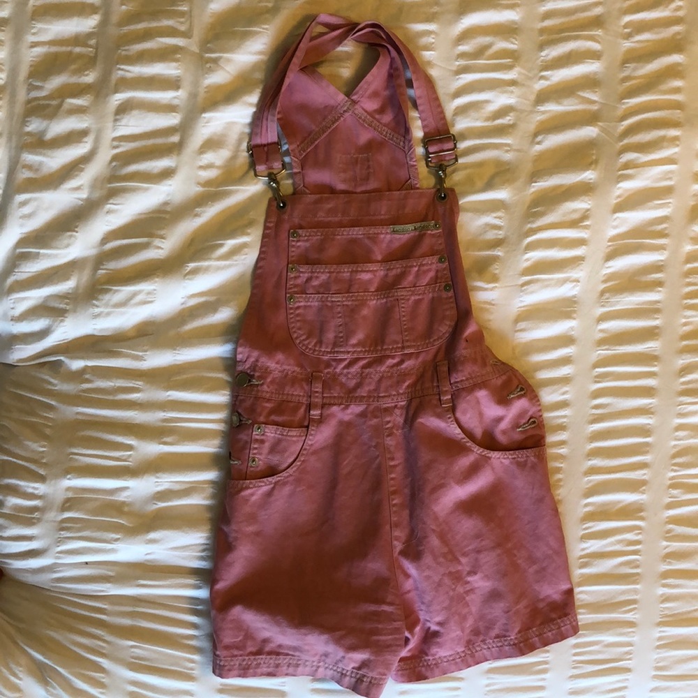 Pink overalls
